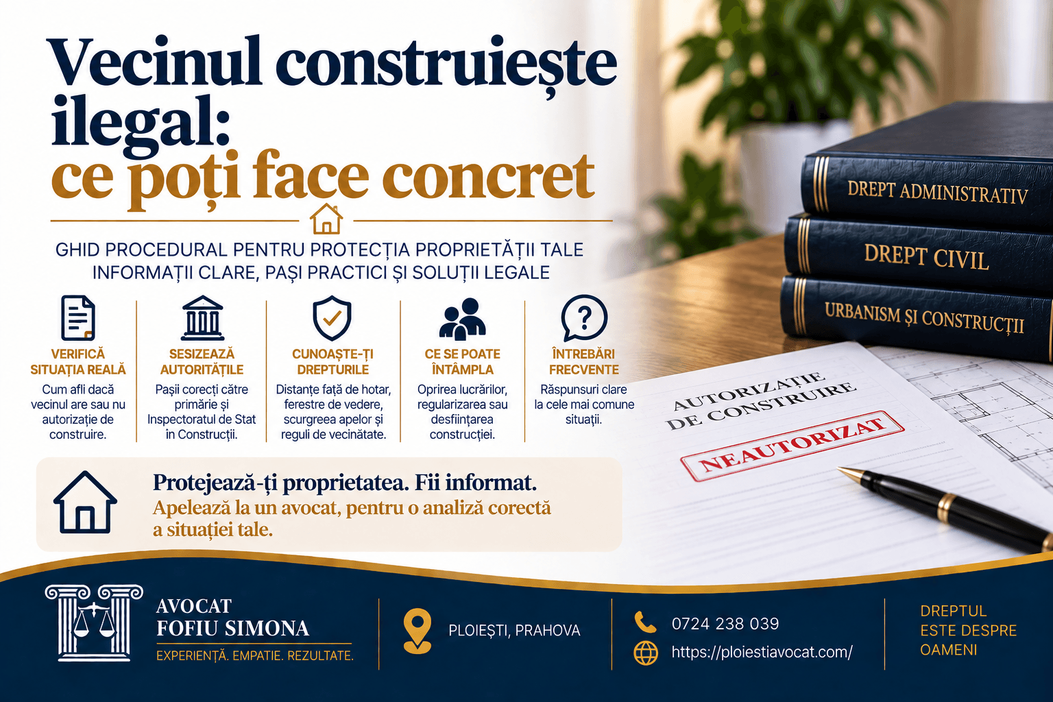 Vecinul construiește ilegal: ce poți face concret