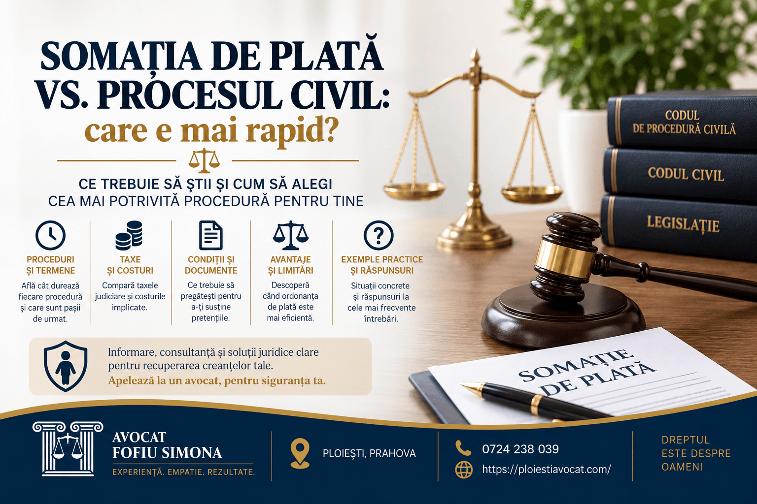 Somația de plată vs. procesul civil: care e mai rapid?