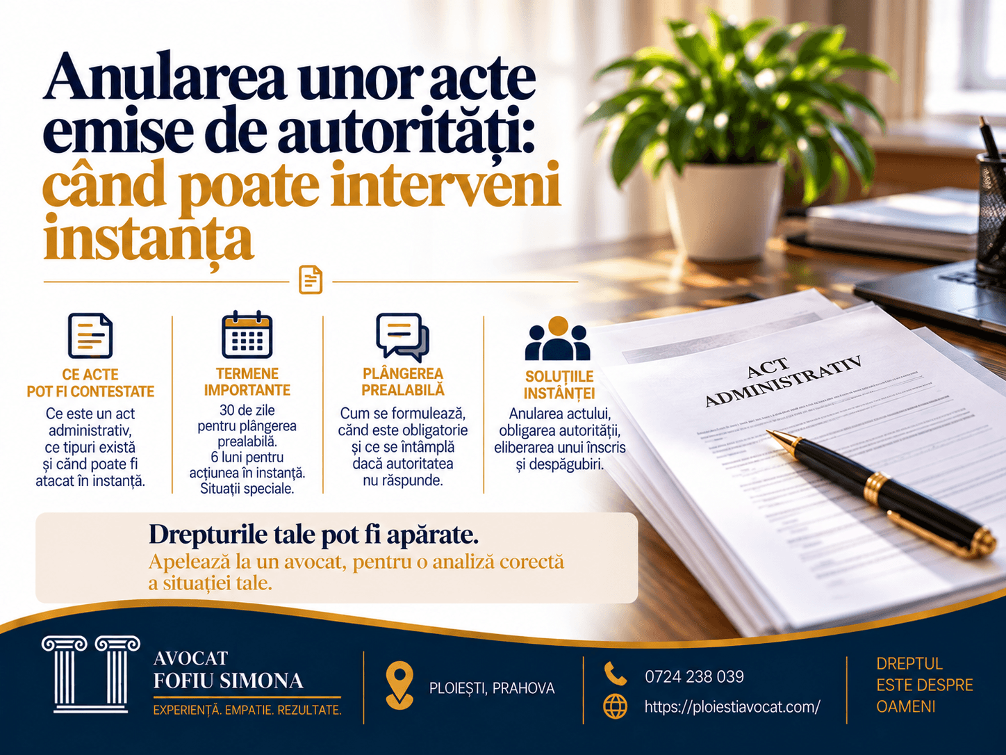 Anularea unor acte emise de autorități: când poate interveni instanța