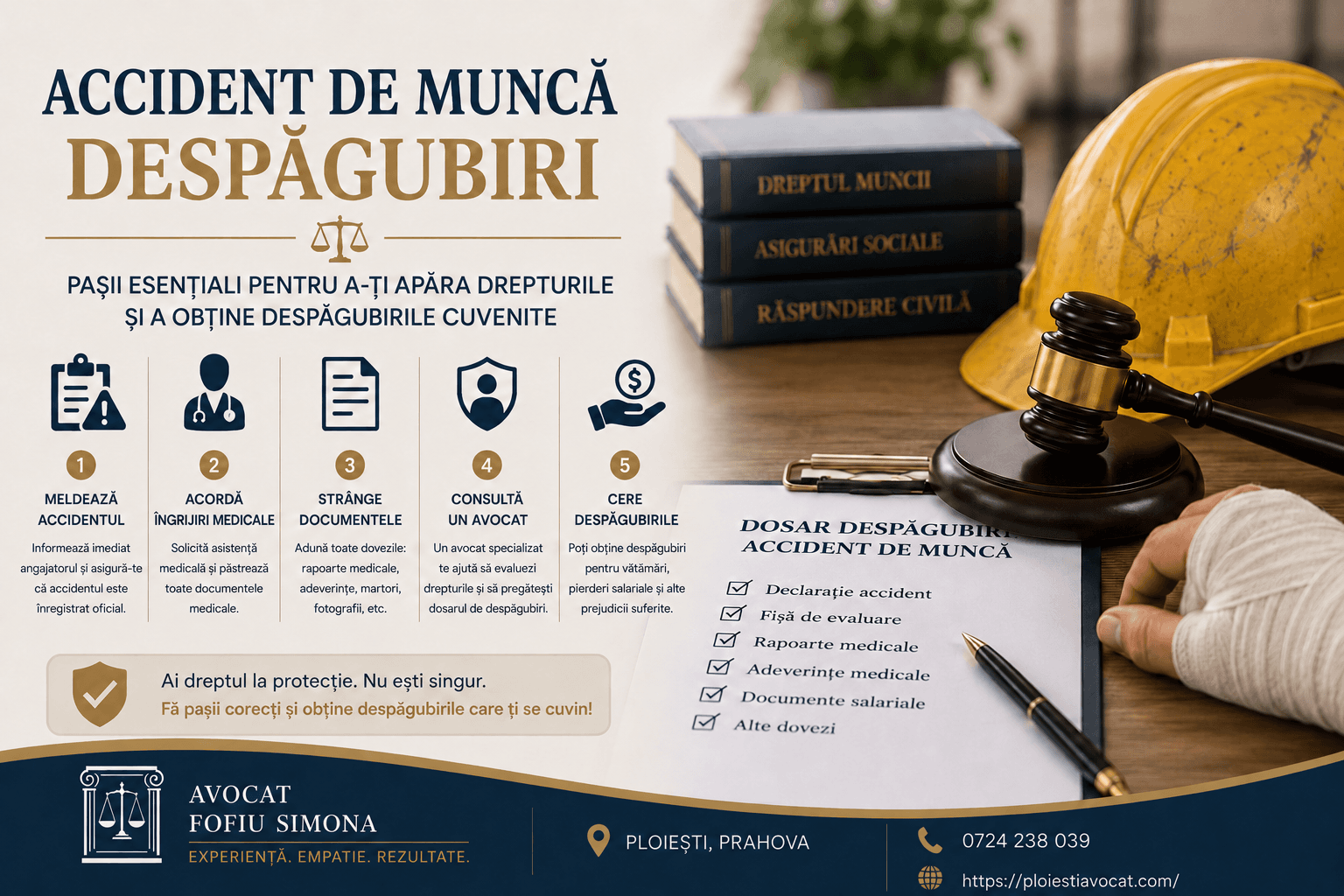 Accidentul de muncă: despăgubiri și pași de urmat