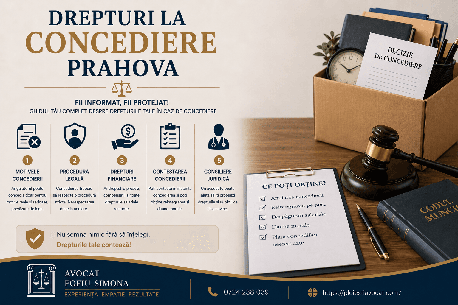 Drepturile tale la concediere: ghid pentru angajații din Prahova