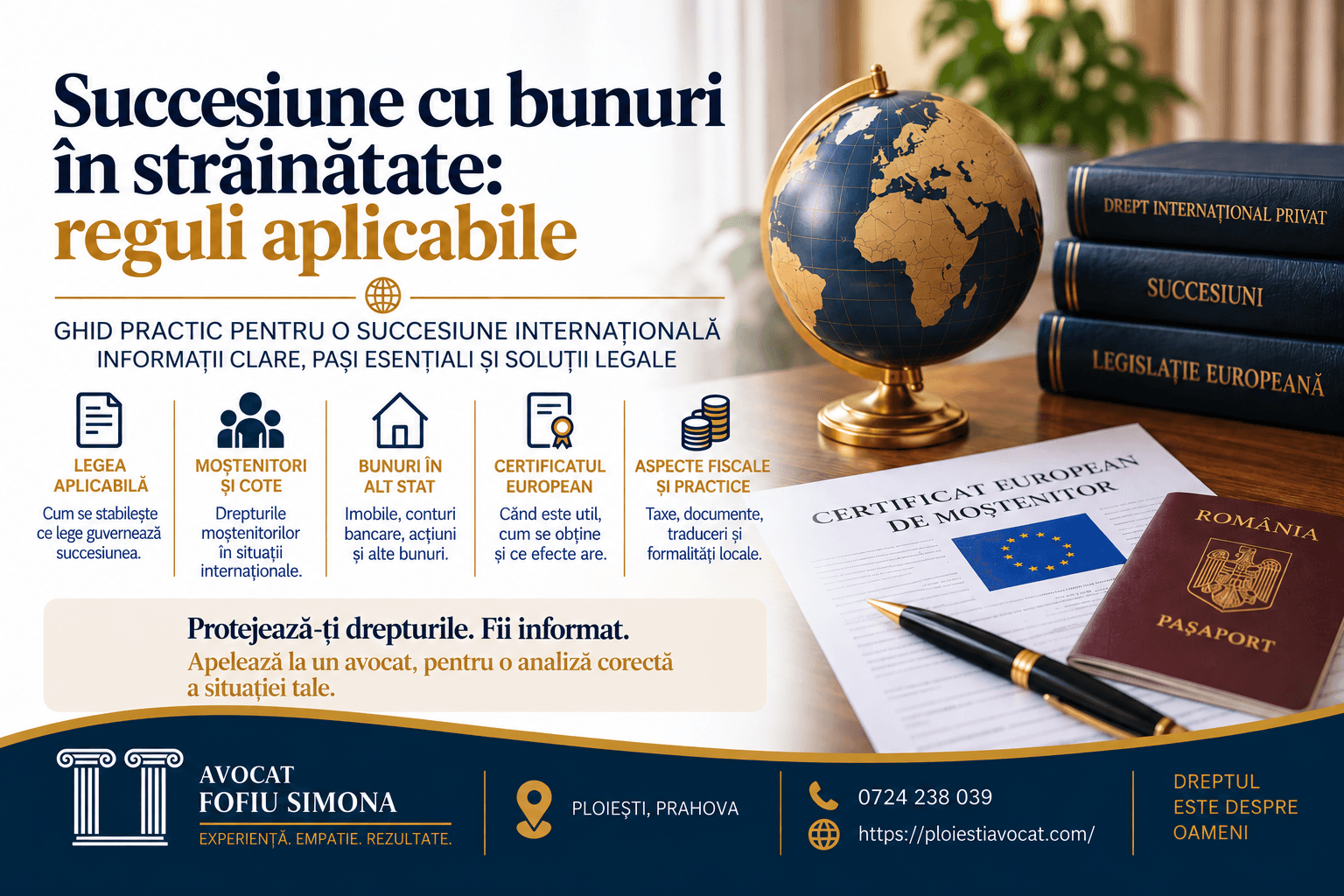 Succesiune cu bunuri în străinătate: reguli aplicabile
