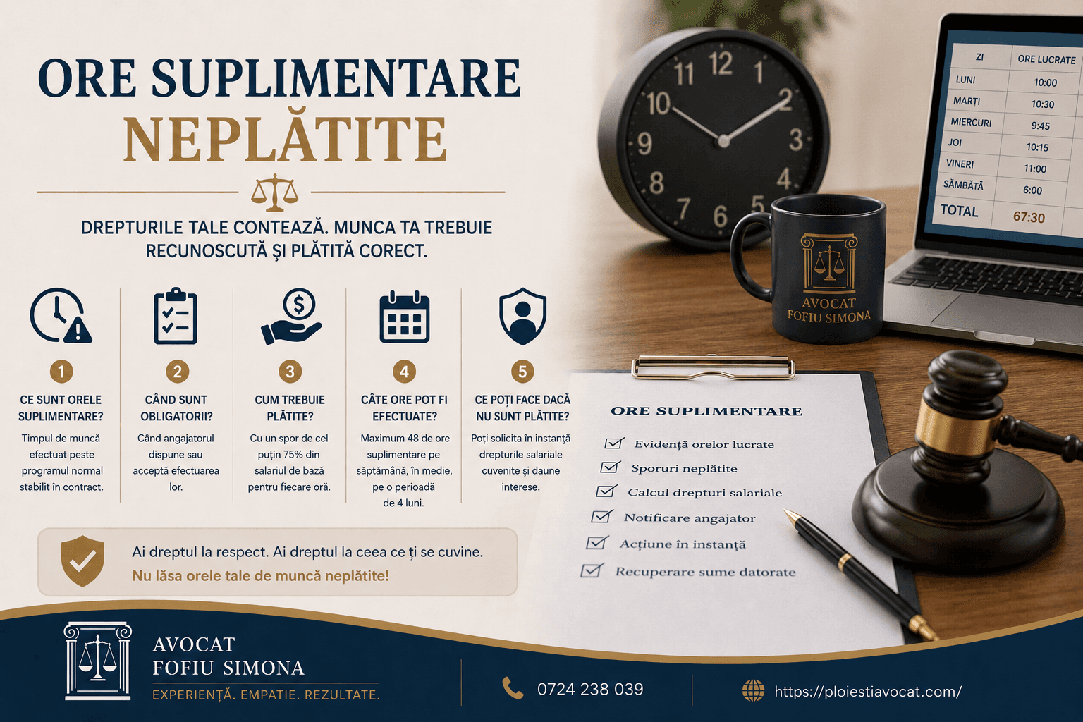 Ore suplimentare neplătite: ce puteți face și ce vi se cuvine