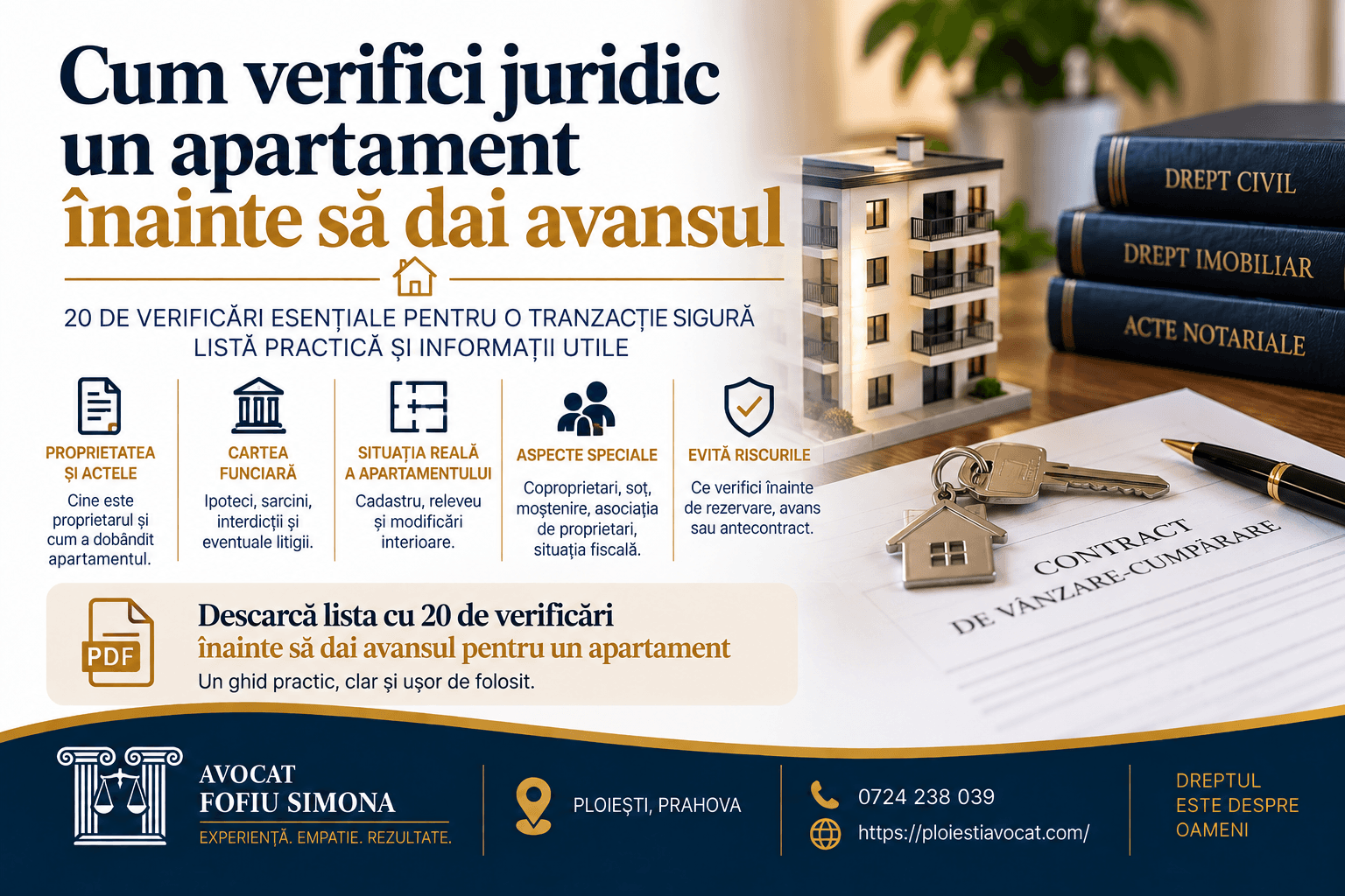 Cum verifici juridic un apartament înainte să dai avansul