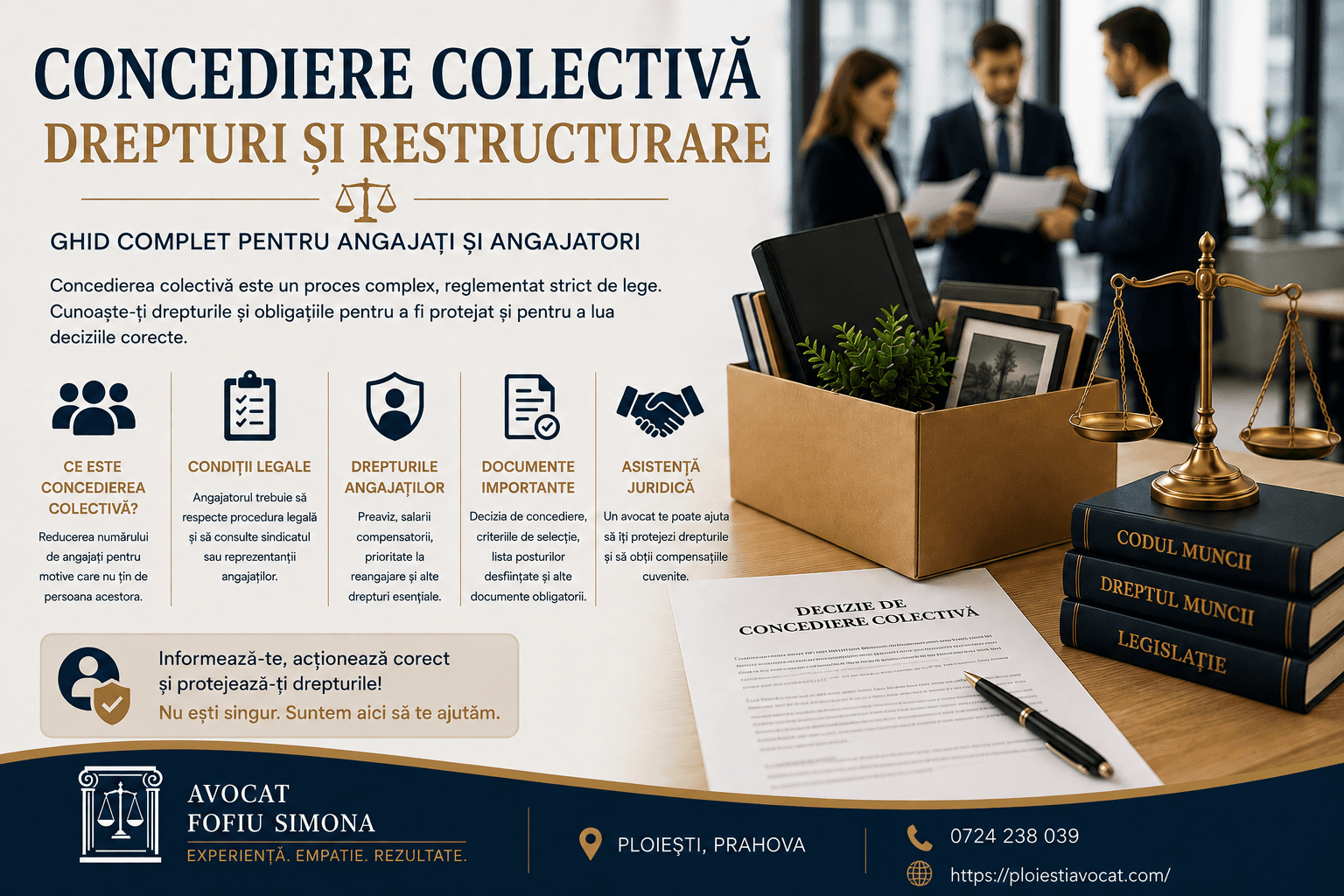 Concediere colectivă: ce drepturi ai când firma restructurează
