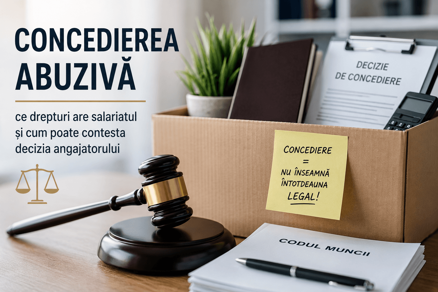 Salariat care citește o decizie de concediere înainte de a o contesta în instanță