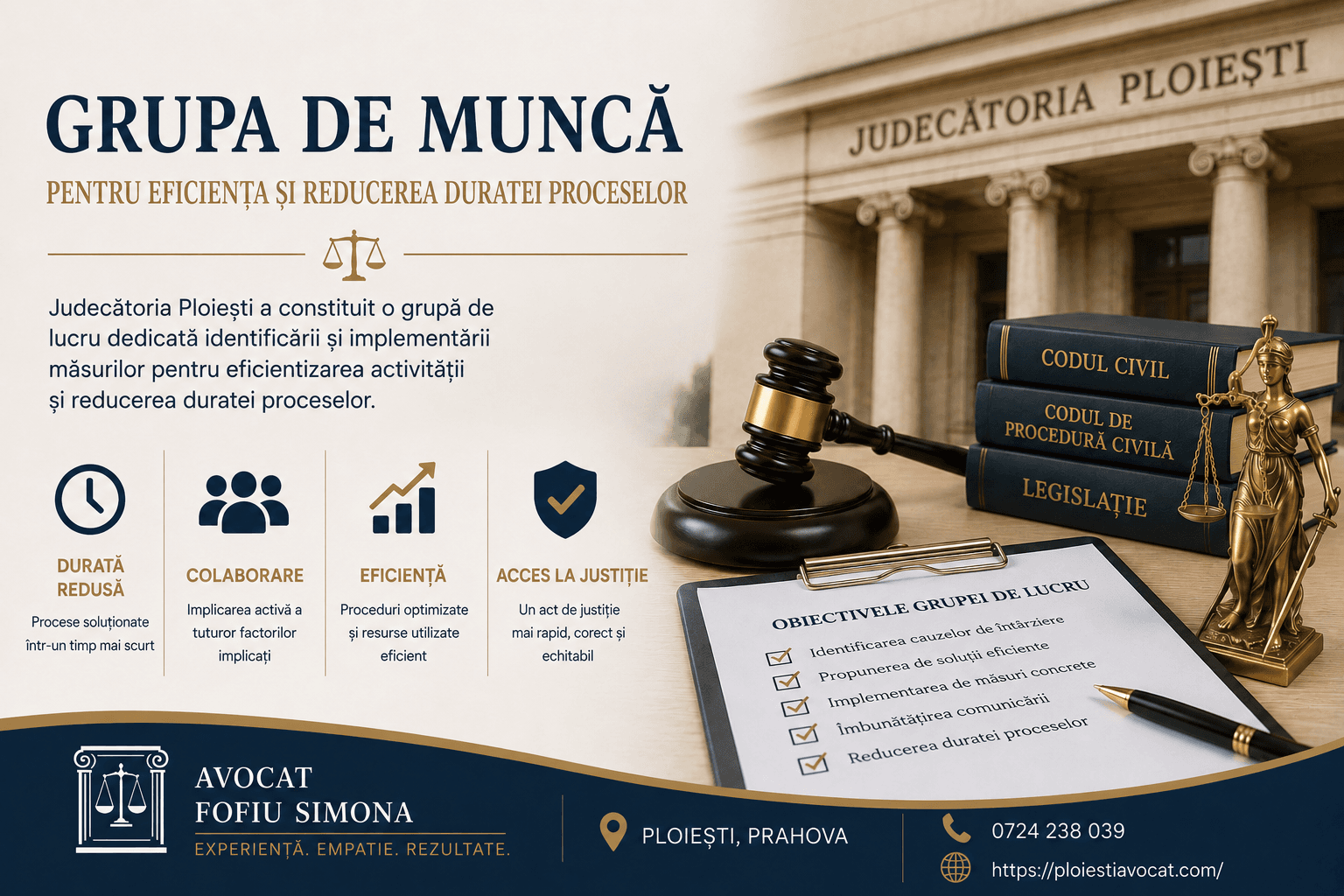 Grupa de muncă: cum obții recunoașterea în instanță (Ploiești și Prahova)