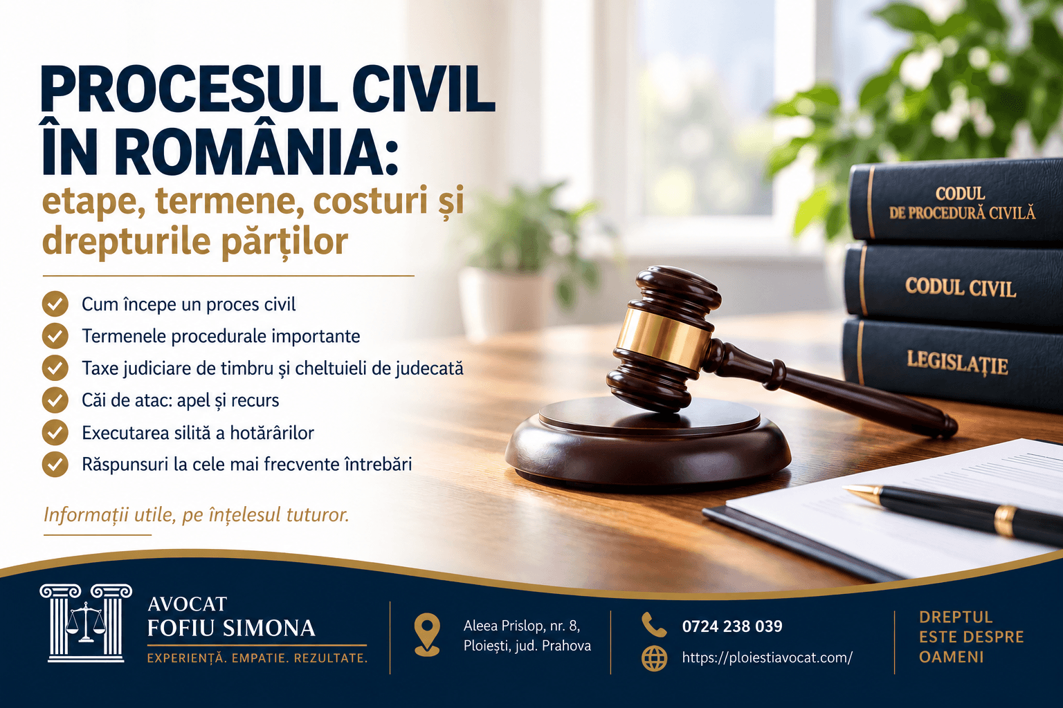 Proces civil în România – etapele unui litigiu